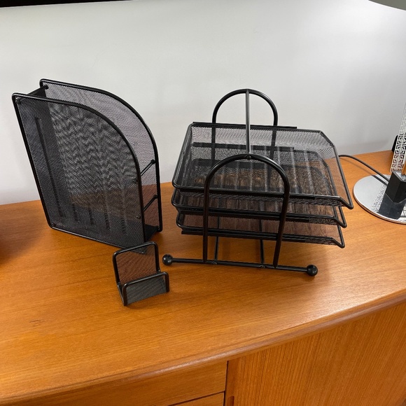 Unknown Office Black Wire Mesh Desk Accessories Poshmark
